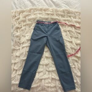 Tailored High-Rise Blue Women's Dress Pants